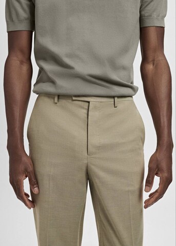 MANGO MAN Slimfit Hose 'Milan' in Grün