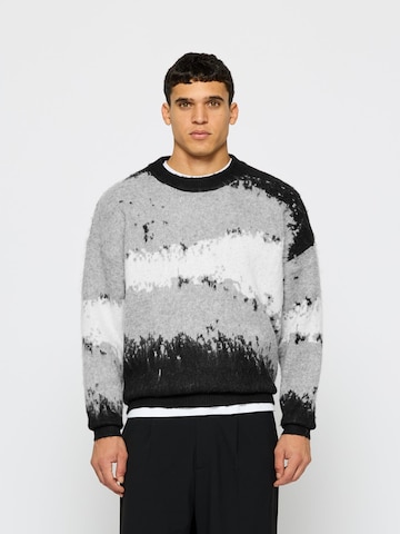 Burocs Pullover 'Hairy Cloudtrace' in Grau