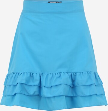 Missguided Petite Skirt in Blue: front