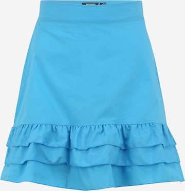 Missguided Petite Rok in Blauw: voorkant