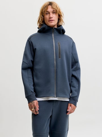 JACK & JONES - Sudadera con cremallera 'JCOFusion' en azul: frente