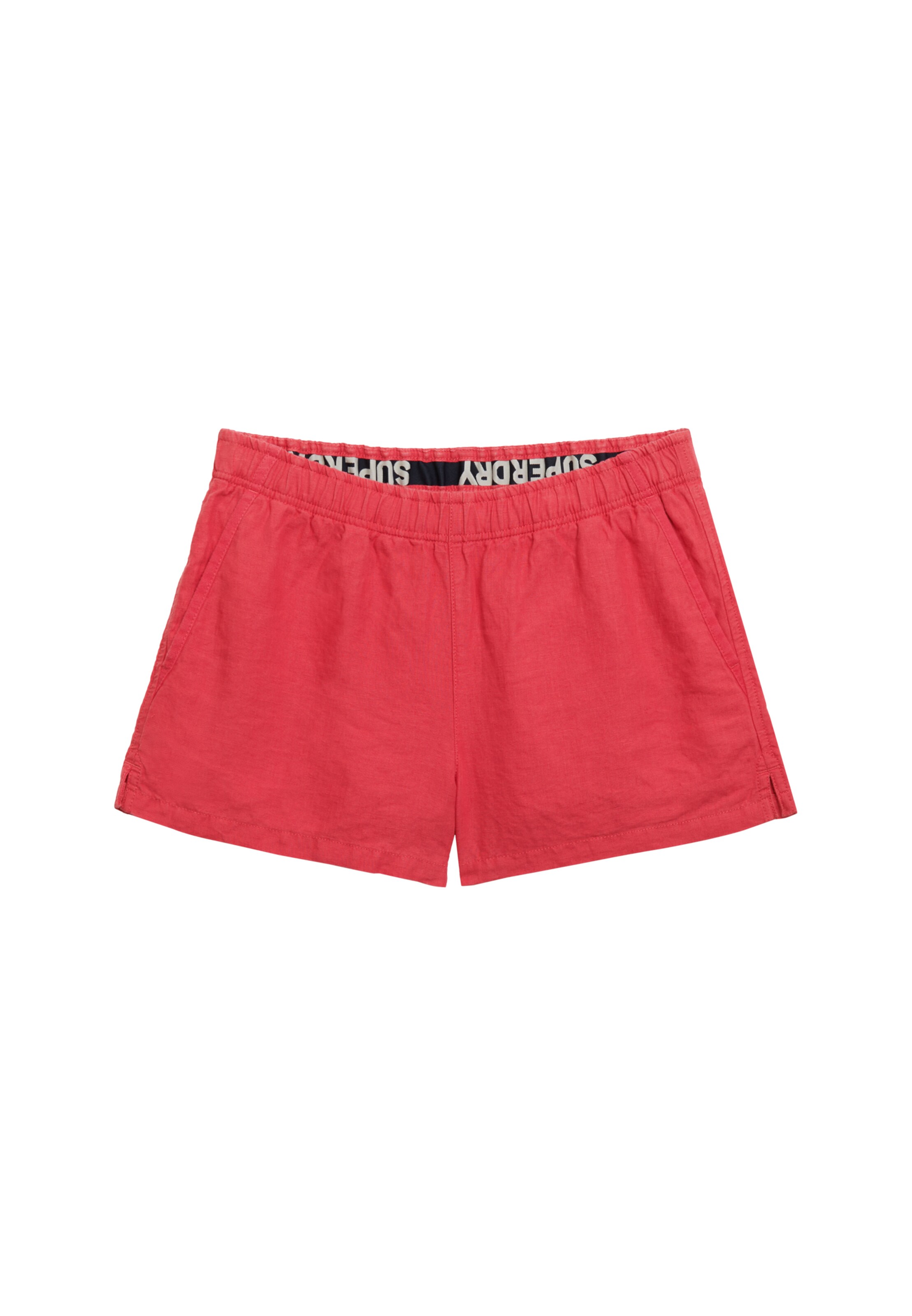 Superdry Regular Broek in Rood: voorkant