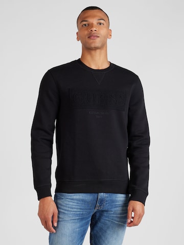 GUESS - Sweatshirt em preto: frente