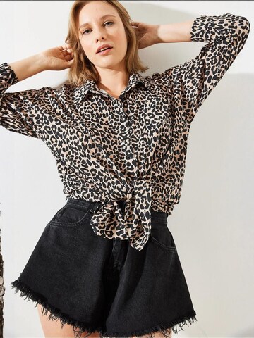 Bianco Lucci Blouse in Beige