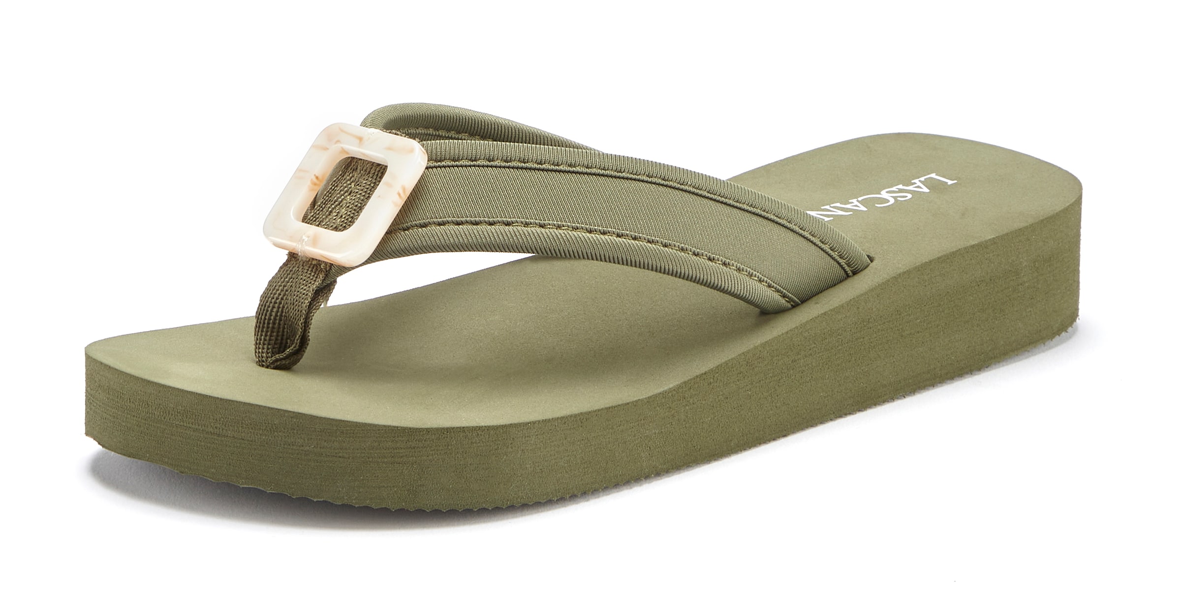 LASCANA Mules in Green: front