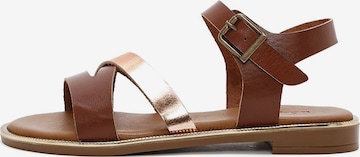 Derimod Sandale in Braun: Vorderseite