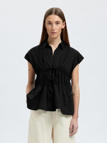 SELECTED Blouse in Black: front