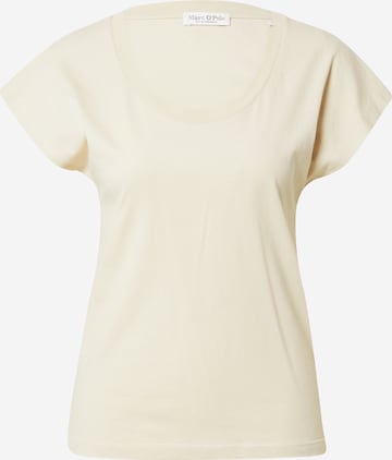 T-shirt Marc O'Polo en beige : devant