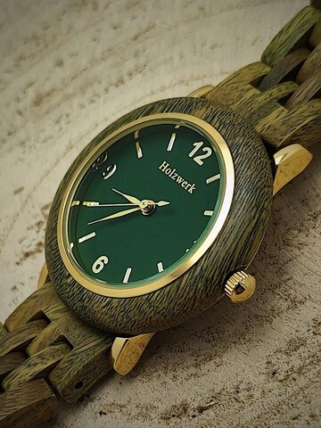 Holzwerk - Reloj analógico 'USLAR' en verde