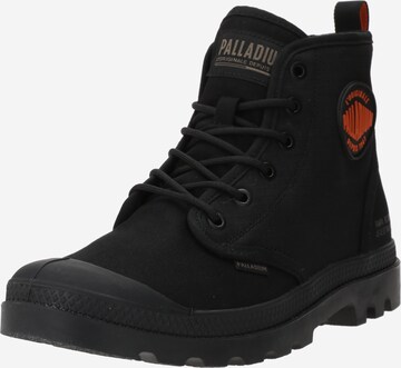 Palladium Schnürboots 'Pampa Supply RS' in Schwarz: predná strana