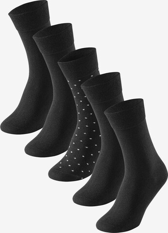 Chaussettes SCHIESSER en noir : devant