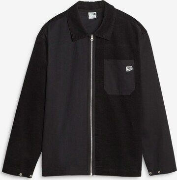 PUMA Button Up Shirt 'DOWNTOWN' in Black: front