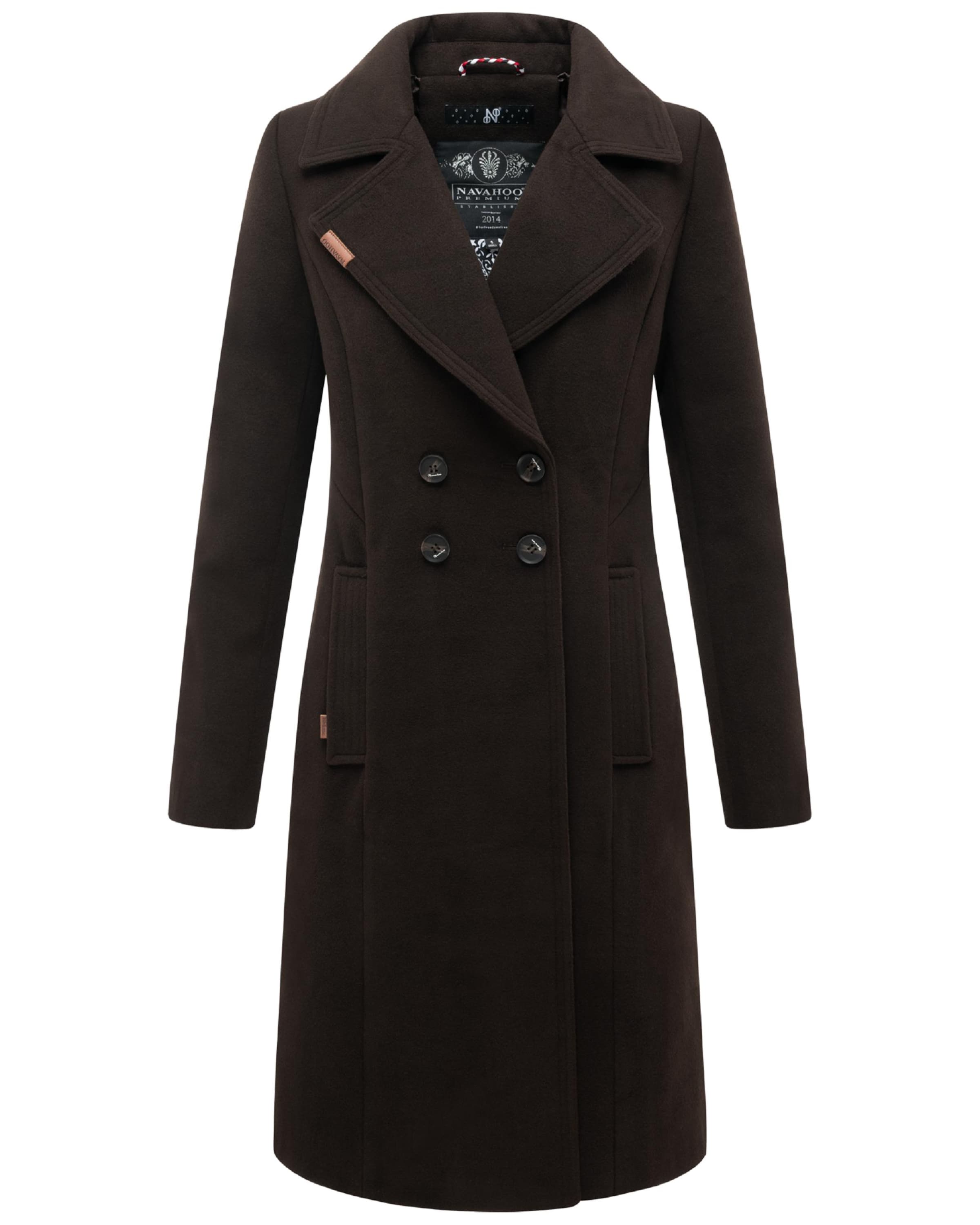 Cappotto di mezza stagione 'Wooly' di NAVAHOO in marrone: frontale
