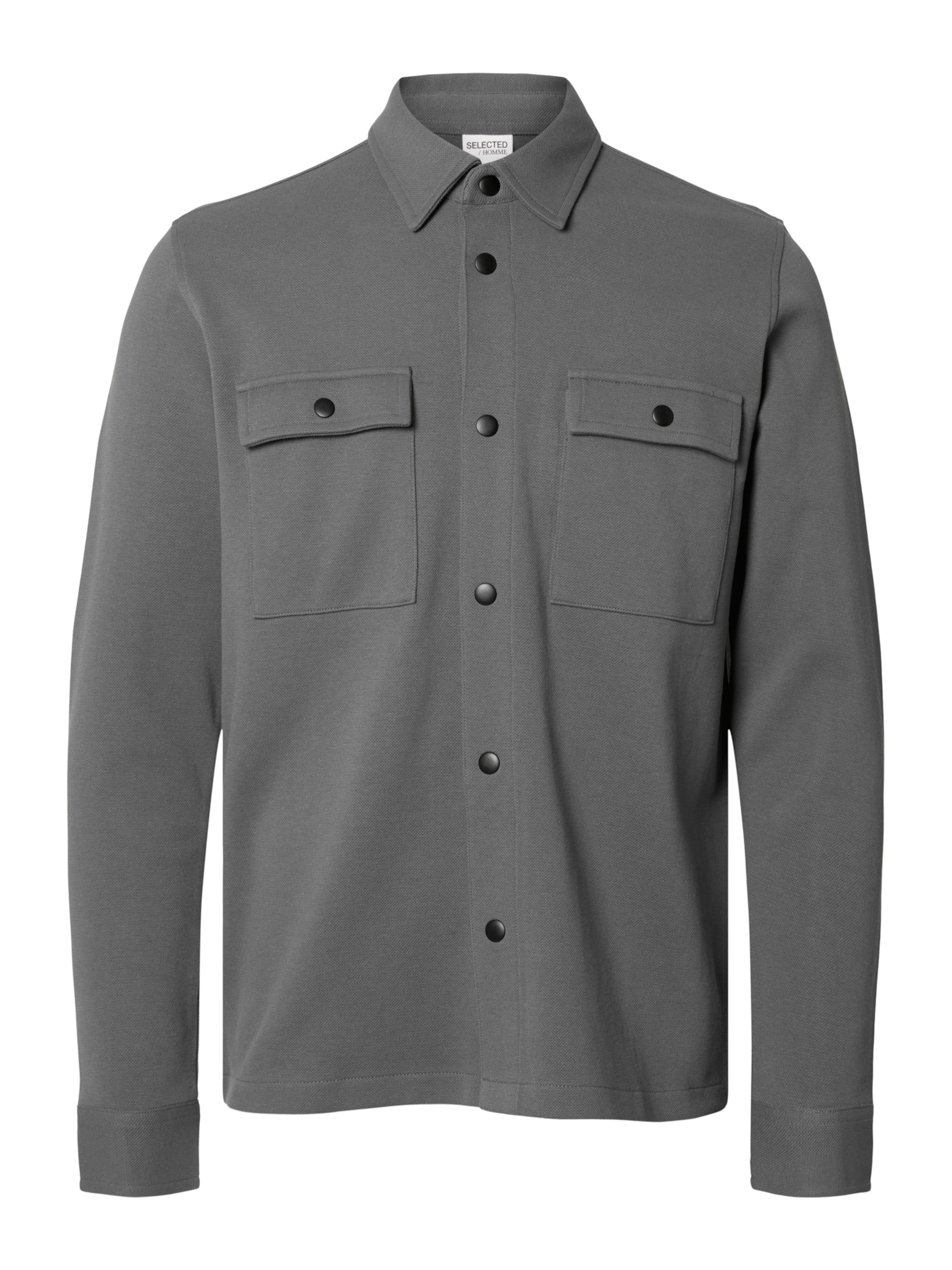 SELECTED Regular fit Between-Season Jacket 'SLHJackie' in Grey: front