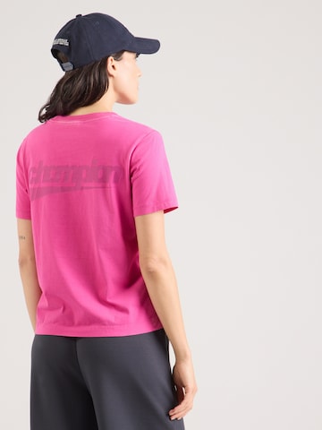 T-shirt Champion en rose : devant