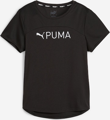 T-shirt fonctionnel 'Ultrabreathe' PUMA en noir : devant
