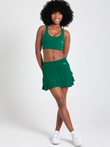 SPORTKIND Bustier Sport bh 'Wide Straps' in Groen