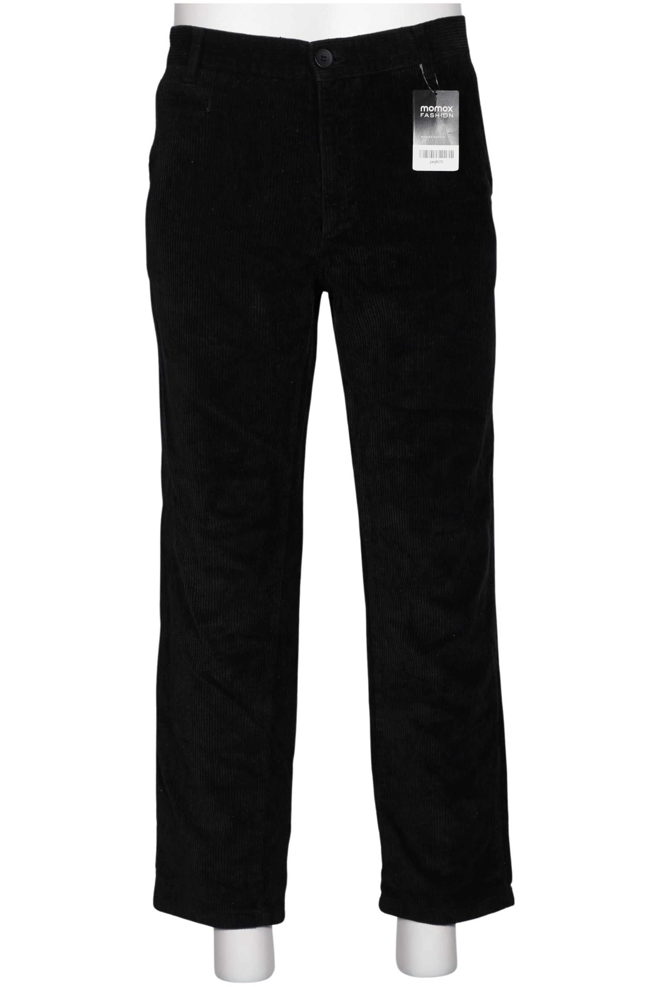 KnowledgeCotton Apparel Stoffhose 36 in Schwarz: Vorderseite