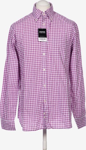 Hackett London Button Up Shirt in L in Purple: front