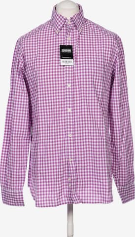 Hackett London Button Up Shirt in L in Purple: front