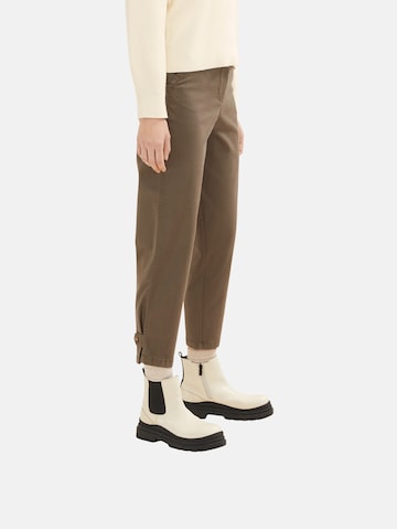 TOM TAILOR Slimfit Hose in Braun