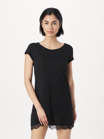 ETAM - Camiseta de noche 'WARM DAY' en negro: frente