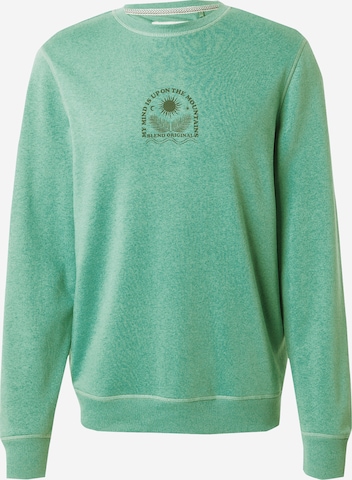 zaļš BLEND Sportisks džemperis: no priekšpuses