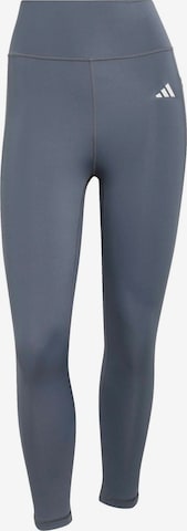 ADIDAS PERFORMANCE Скинни Спортивные штаны 'ESS' в Серый: спереди
