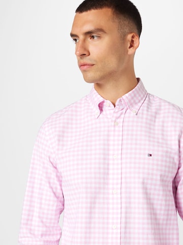 TOMMY HILFIGER Regular Fit Hemd in Pink