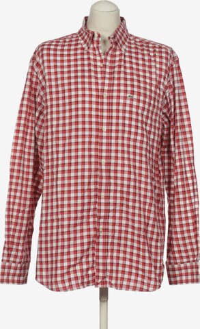 LACOSTE Button Up Shirt in L in Red: front
