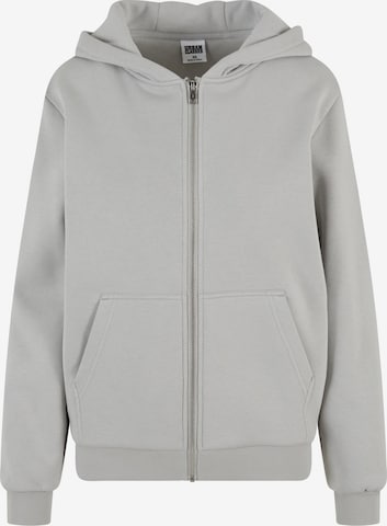 Urban Classics - Sudadera con cremallera en gris: frente