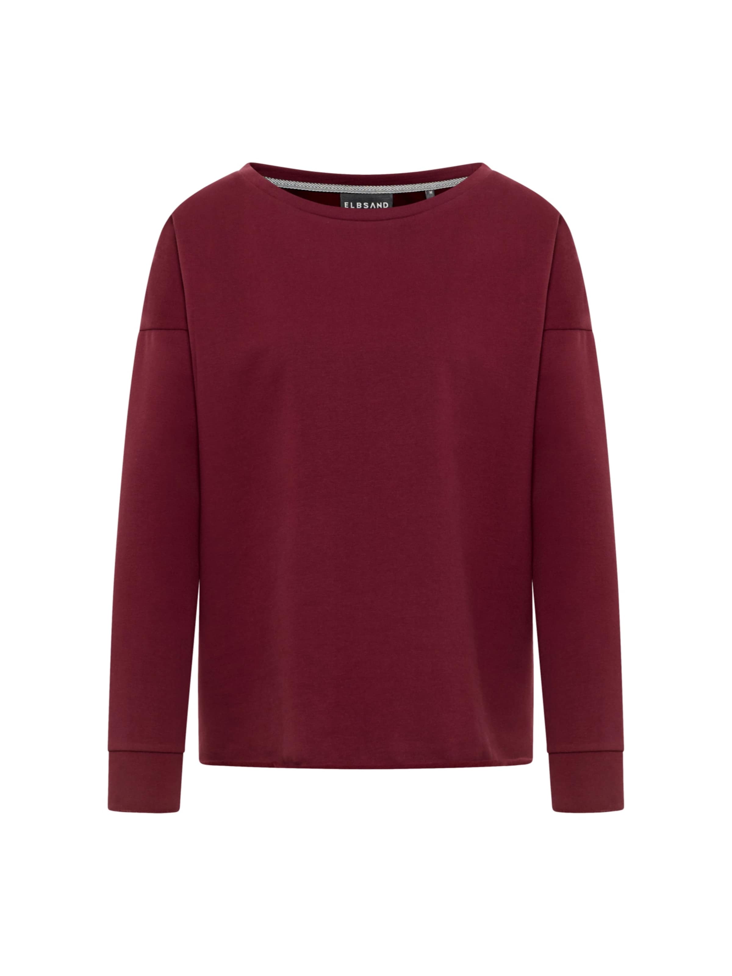 Sweat-shirt 'Riane' Elbsand en rouge : devant