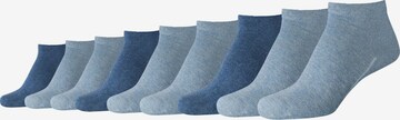 camano Ankle Socks in Blue: front