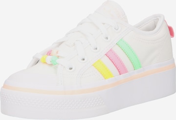 ADIDAS ORIGINALS Sneakers 'Nizza Platform' in White: front