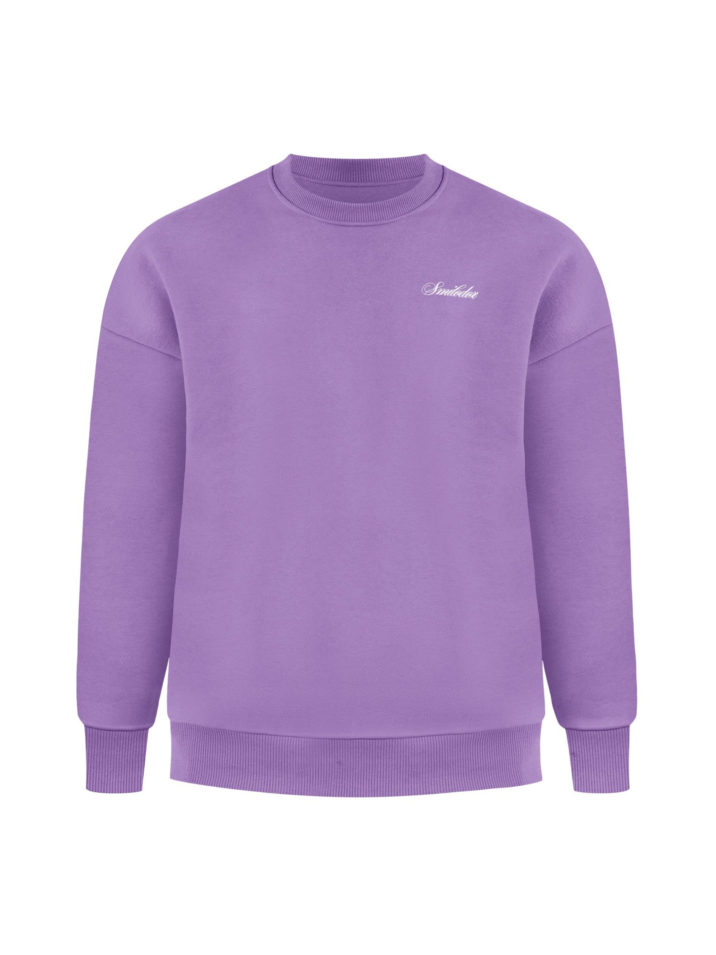 Smilodox Sweatshirt in Lila: voorkant