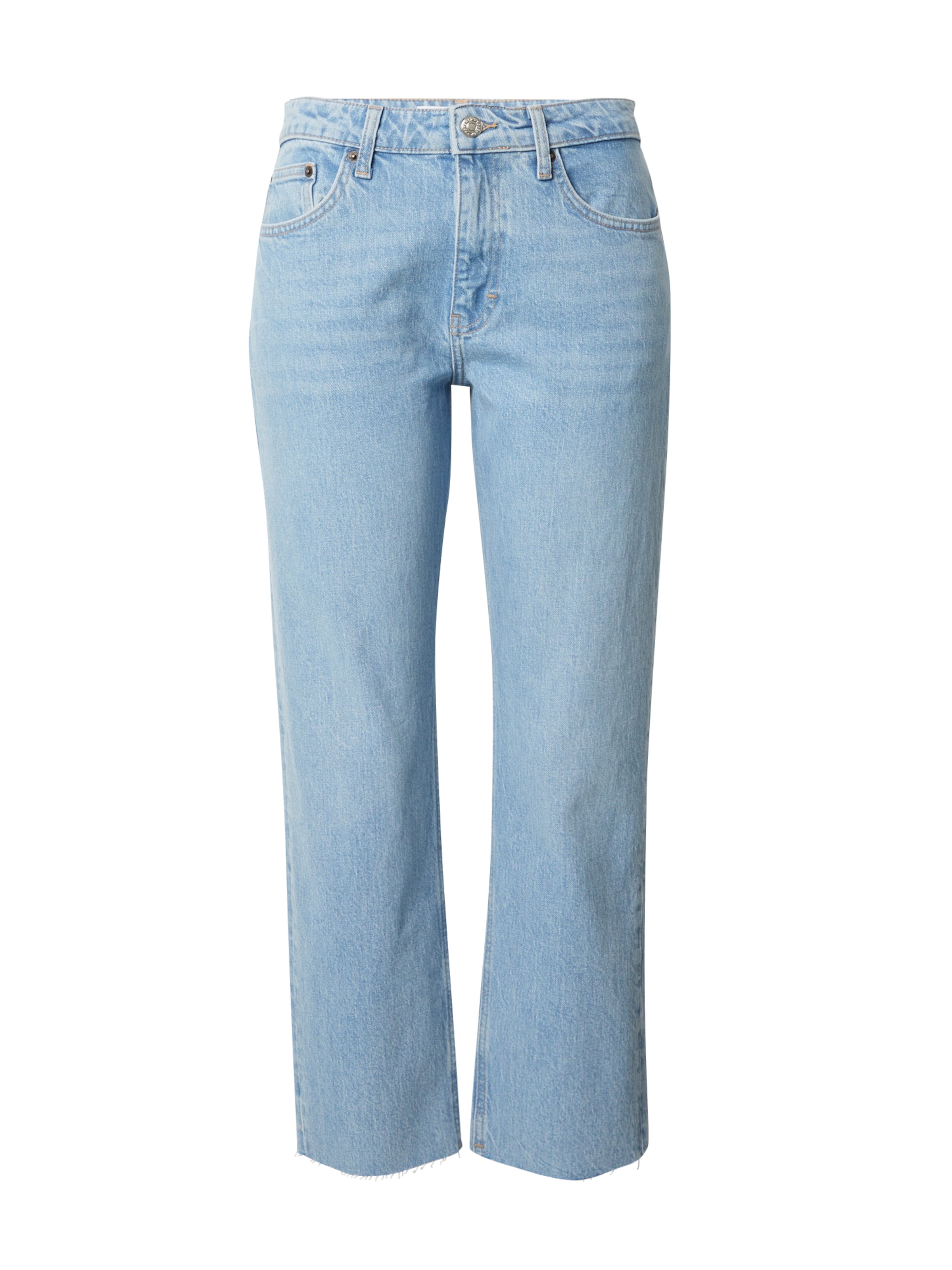 Regular Jeans de la TOPSHOP pe albastru: față