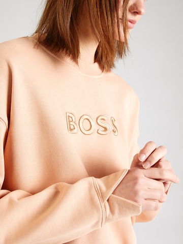 Sweat-shirt 'Econa' BOSS en beige