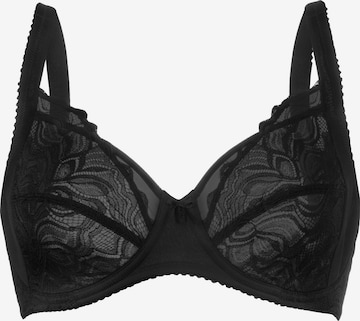 FELINA Classic Bra 'Lovely Lotus' in Black: front