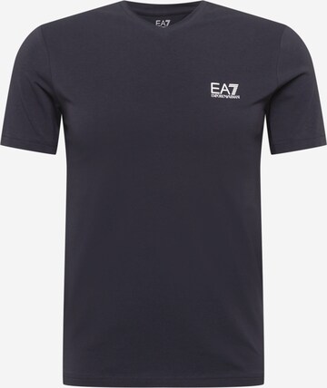 T-Shirt EA7 Emporio Armani en bleu : devant