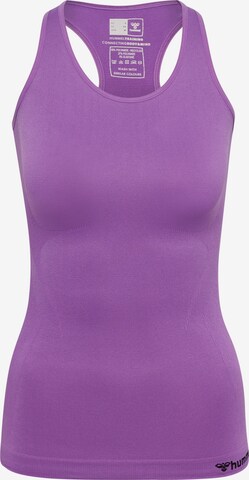 Hummel Sports Top in Purple: front