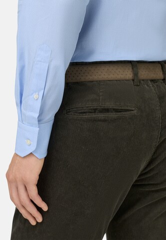 Boggi Milano Regular fit Overhemd 'Pied De Poule' in Blauw