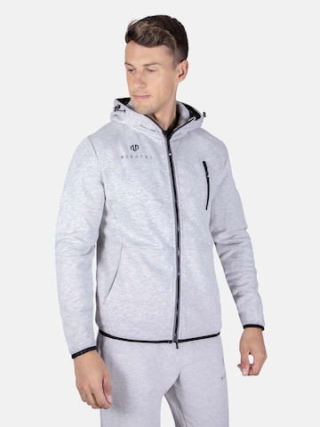 MOROTAI Sportsweatjacke 'Neo' in Grau: predná strana