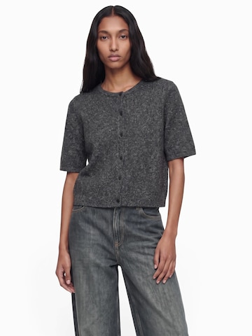 VERO MODA Плетена жилетка 'VMDOFFY' в сиво: отпред