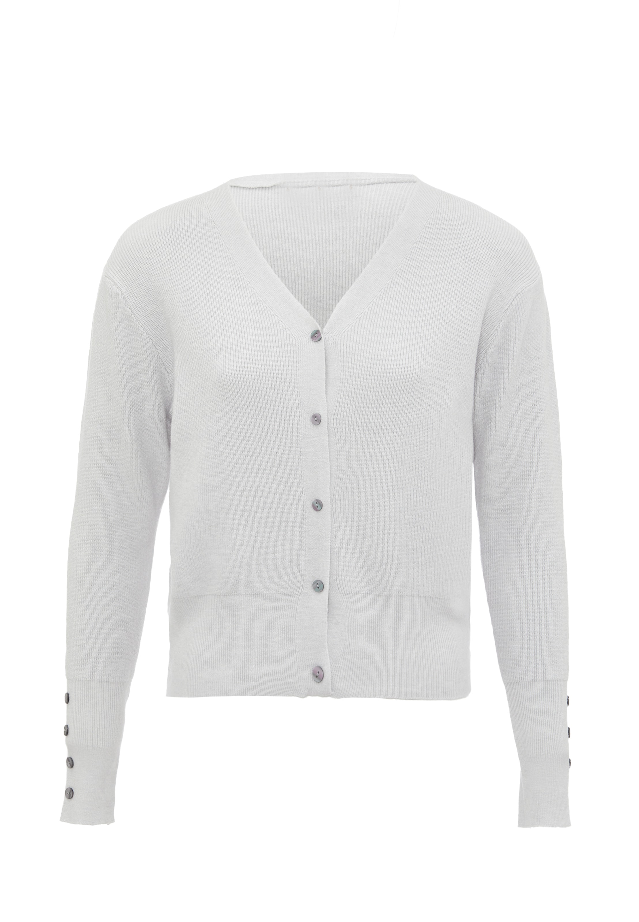 leo basicsKardigan - siva boja: prednji dio