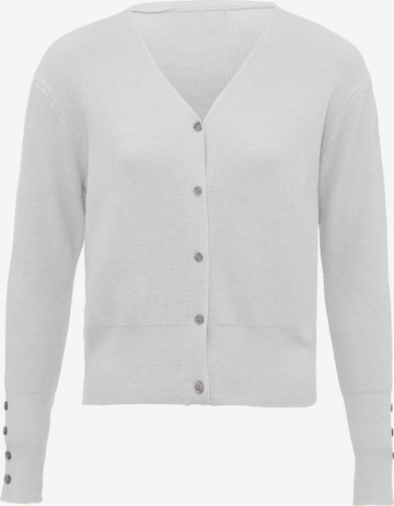 leo basics Knit Cardigan in Grey: front