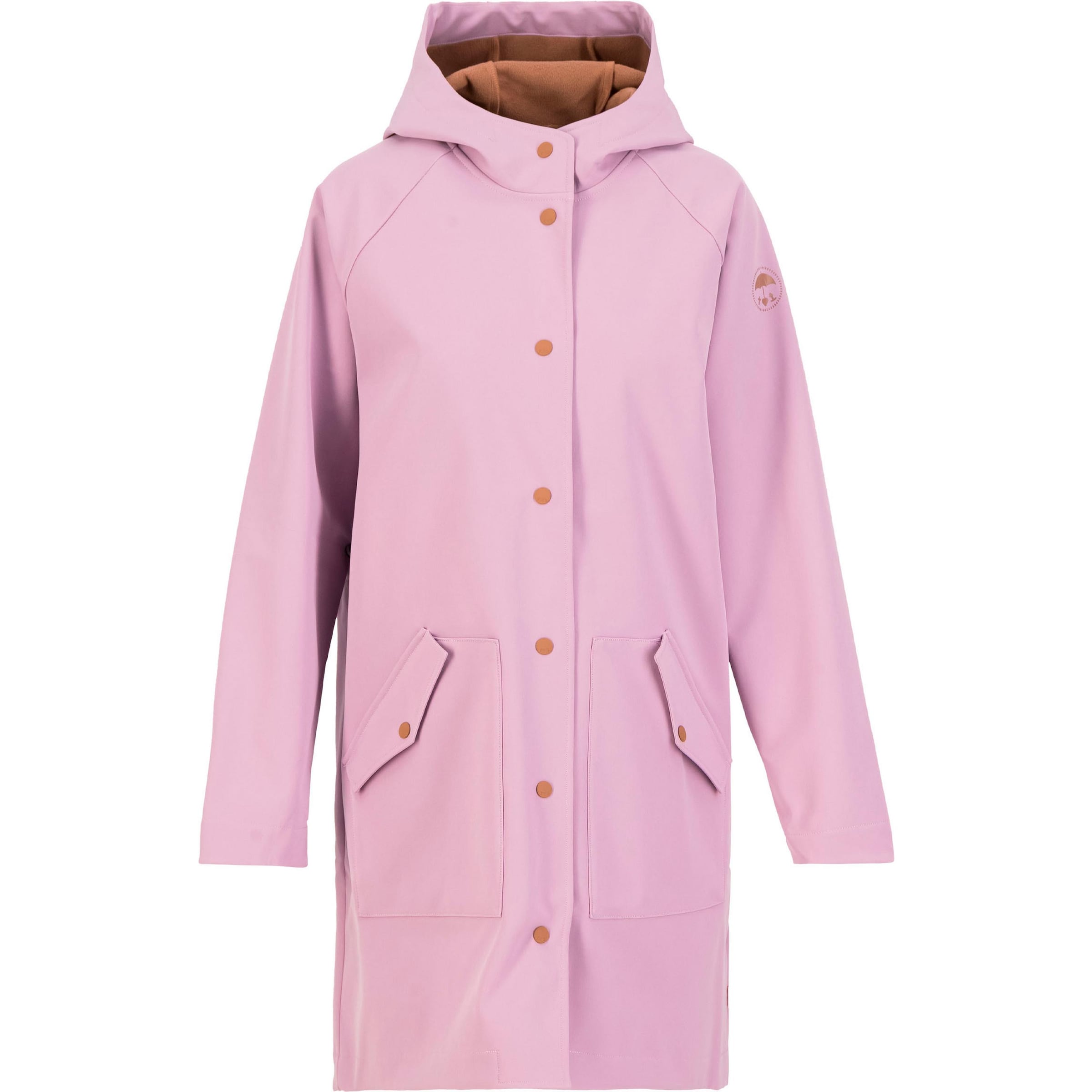 Blutsgeschwister Raincoat 'Softriese' in Pink: front