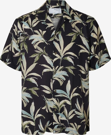 Chemise 'SLHNOA' SELECTED en bleu : devant