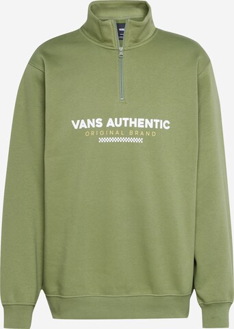 Sweat-shirt VANS en vert : devant