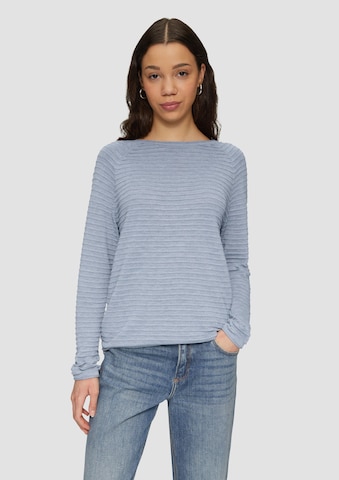 Pull-over QS en bleu : devant
