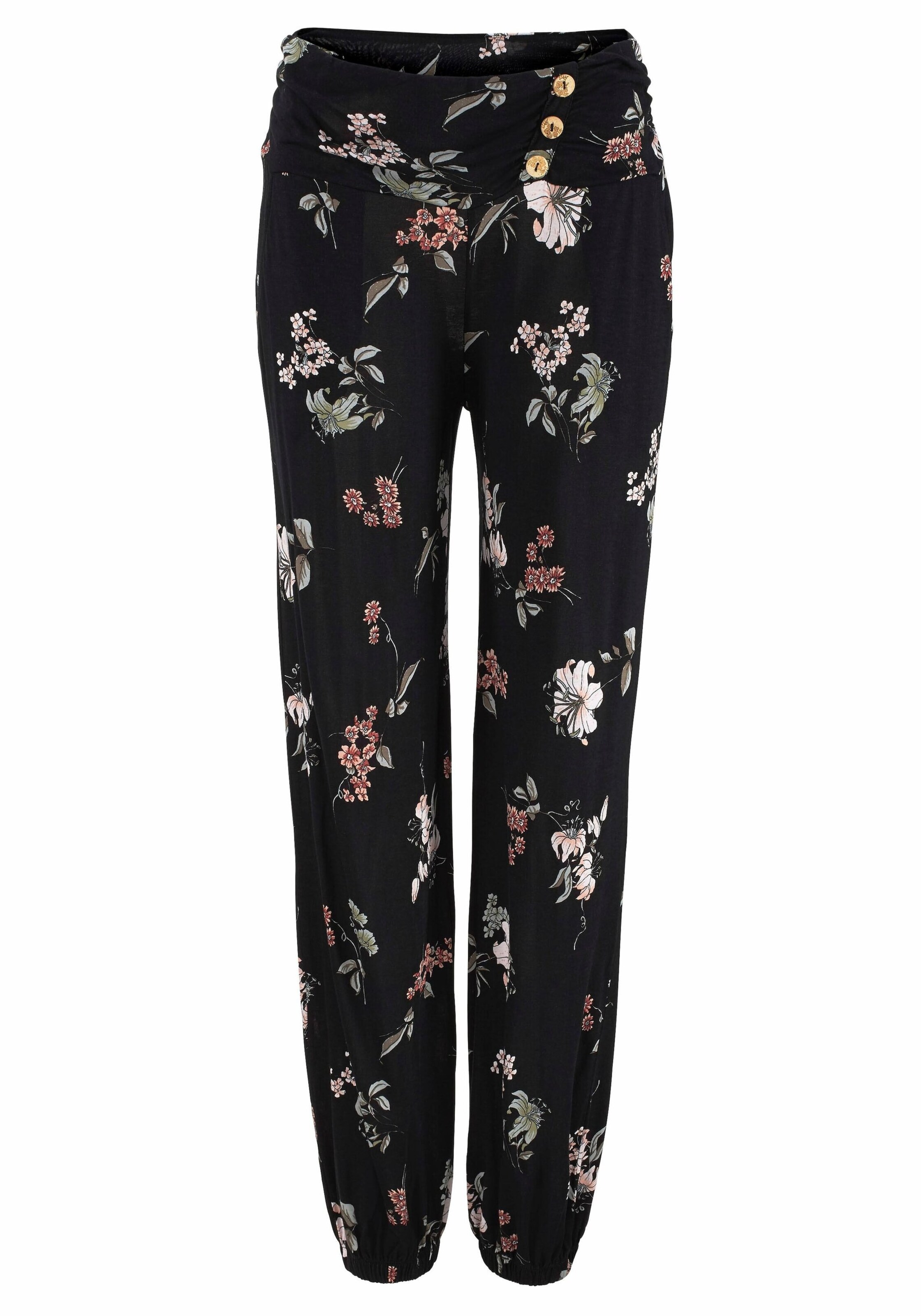 Loosefit Pantaloni di LASCANA in nero: frontale